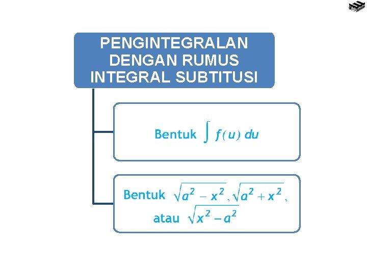 PENGINTEGRALAN DENGAN RUMUS INTEGRAL SUBTITUSI Bentuk 