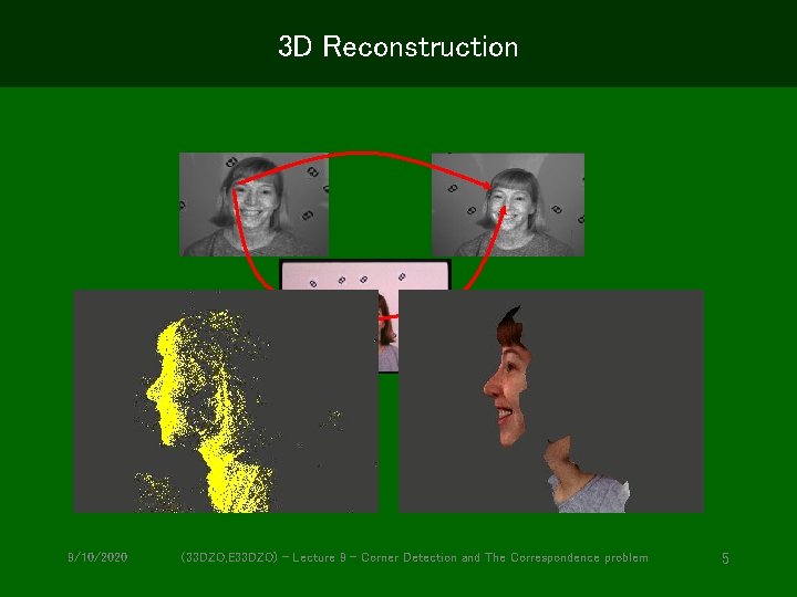 3 D Reconstruction 9/10/2020 (33 DZO, E 33 DZO) - Lecture 9 - Corner