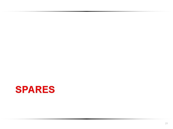 SPARES 21 