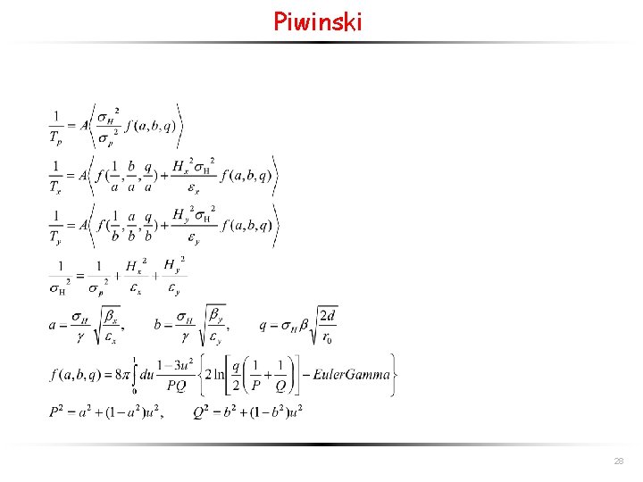 Piwinski 28 