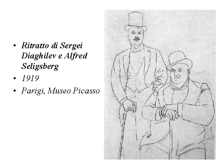  • Ritratto di Sergei Diaghilev e Alfred Seligsberg • 1919 • Parigi, Museo