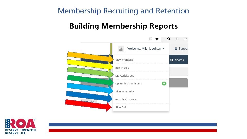 Membership Recruiting and Retention Building Membership Reports 