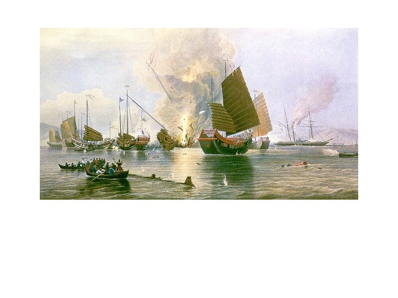 Opium War-Between China and the British(1839) when Britain refused to trade Opium with Chinese.