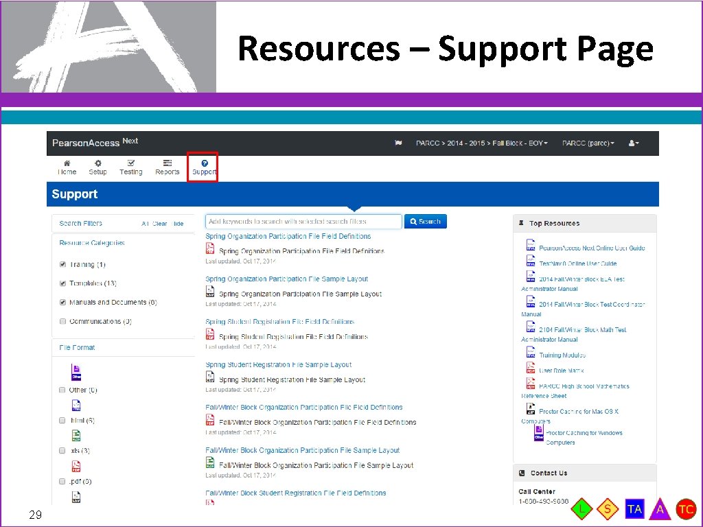 Resources – Support Page 29 