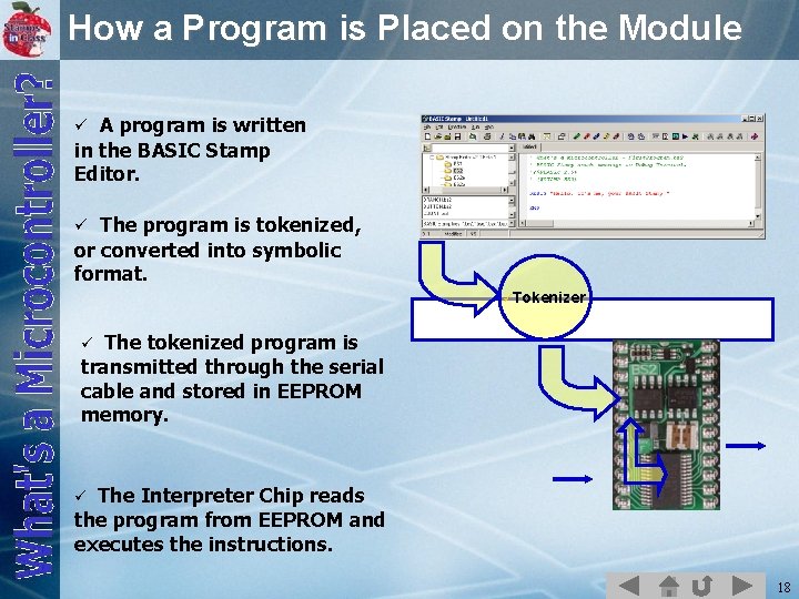 How a Program is Placed on the Module ü A program is written in