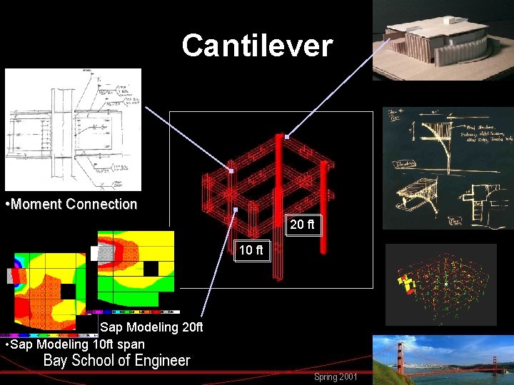 Cantilever • Moment Connection 20 ft 10 ft • Sap Modeling 20 ft •