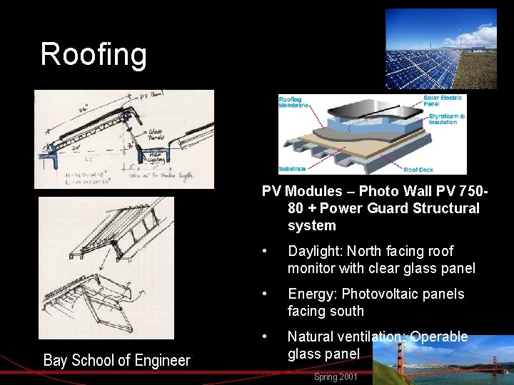 Roofing PV Modules – Photo Wall PV 75080 + Power Guard Structural system •
