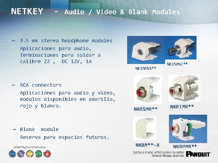 NETKEY - Audio / Video & Blank Modules – 3. 5 mm stereo headphone