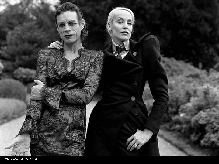 Mick Jagger and Jerry Hall 