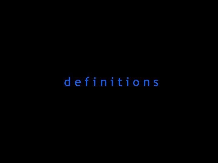 definitions 