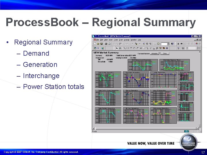 Process. Book – Regional Summary • Regional Summary – Demand – Generation – Interchange