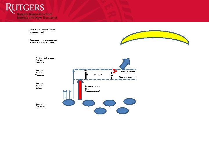 Control of the control process by management Assurance of the management or control process