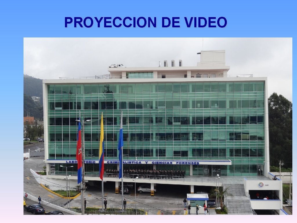 PROYECCION DE VIDEO PROYECCION DE VIDEO