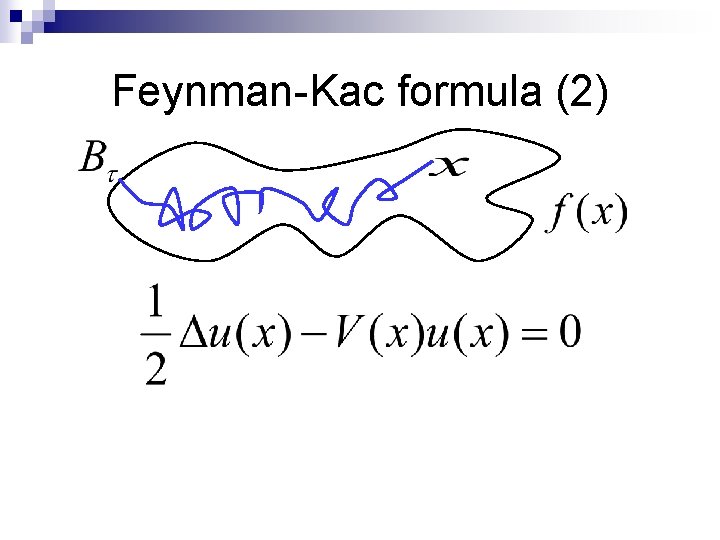 Feynman-Kac formula (2) 