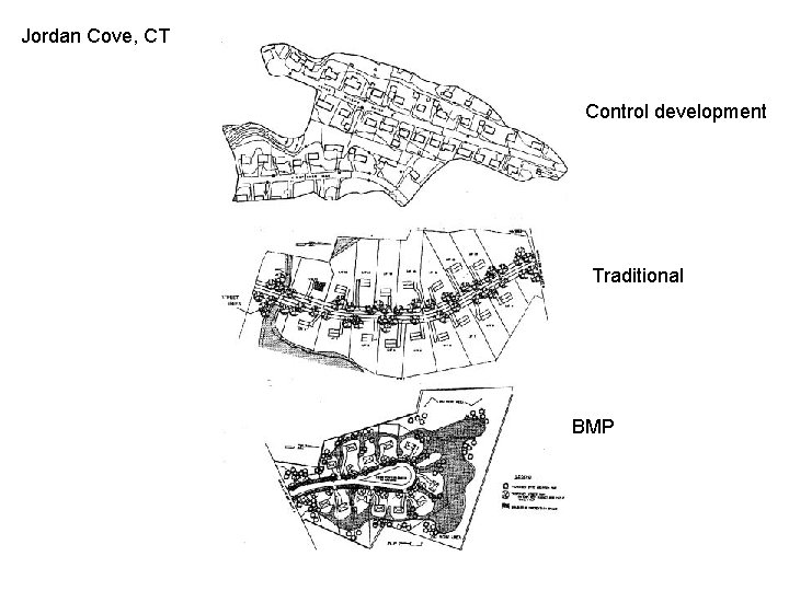 Jordan Cove, CT Control development Traditional BMP 