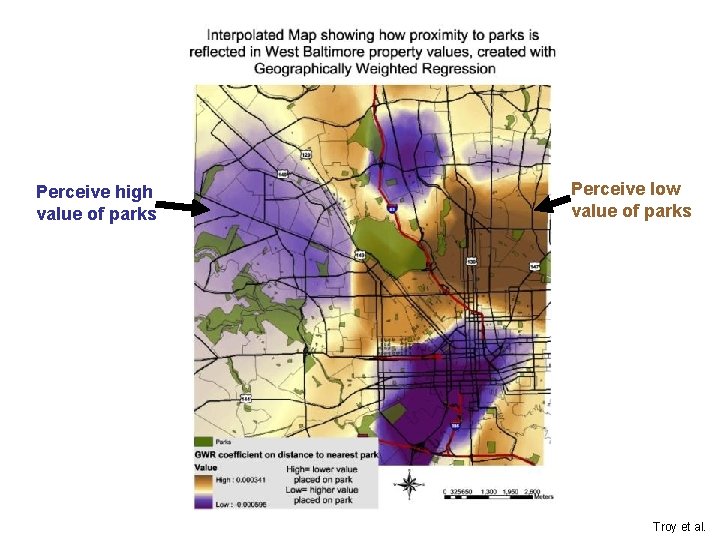 Perceive high value of parks Perceive low value of parks Troy et al. 