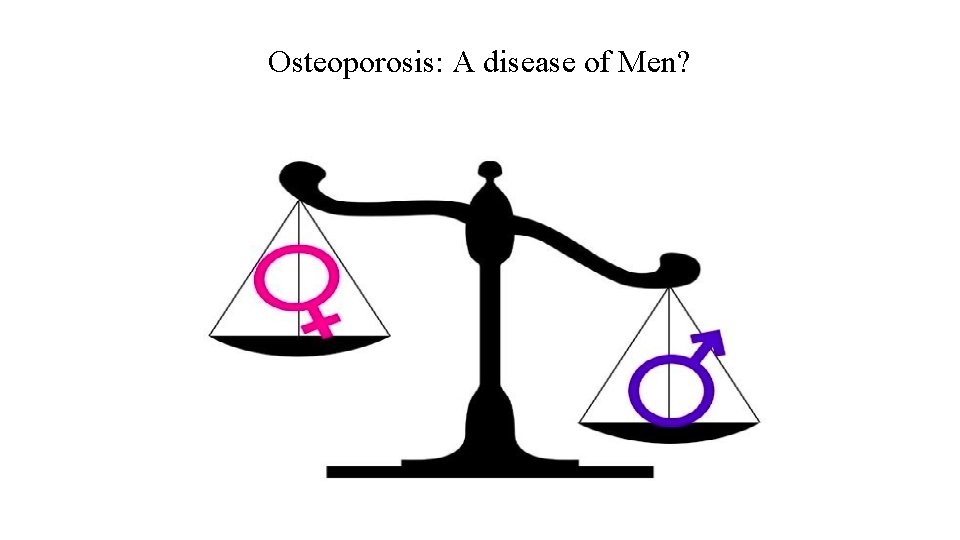 Osteoporosis: A disease of Men? 