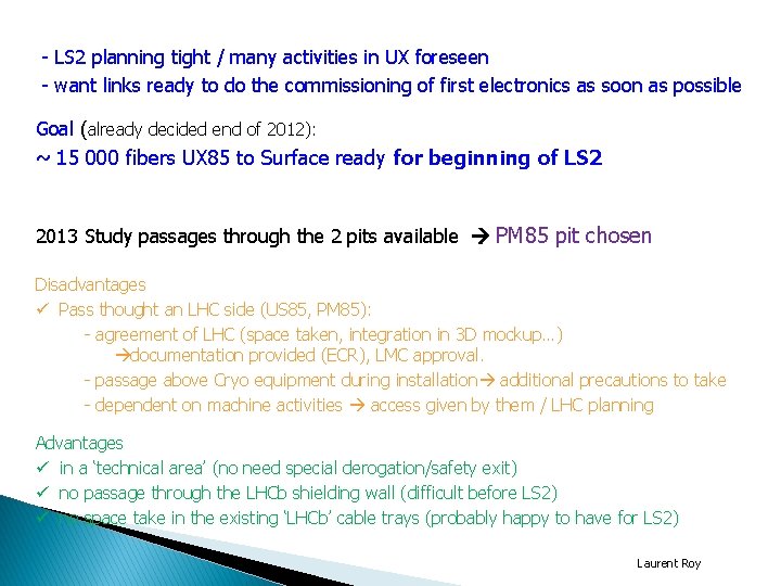 - LS 2 planning tight / many activities in UX foreseen - want links
