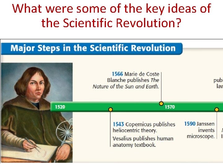 What were some of the key ideas of the Scientific Revolution? 