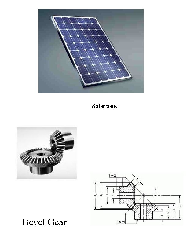 Solar panel Bevel Gear 