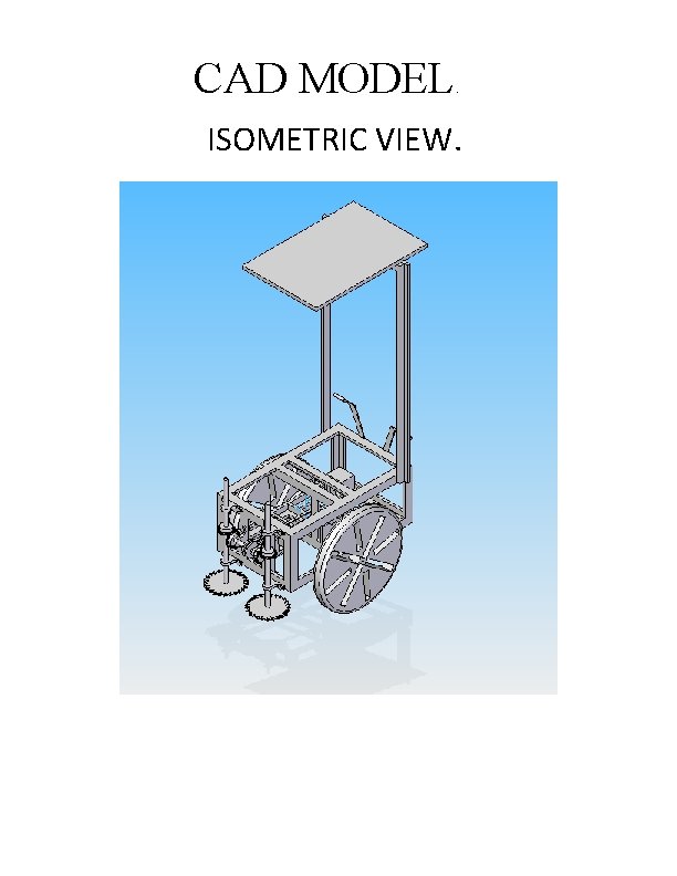 CAD MODEL . ISOMETRIC VIEW. 