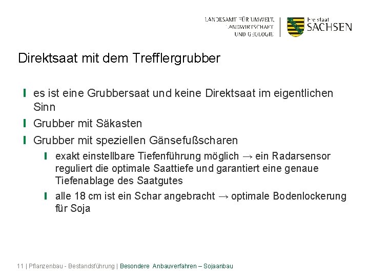 Direktsaat mit dem Trefflergrubber ❙ es ist eine Grubbersaat und keine Direktsaat im eigentlichen