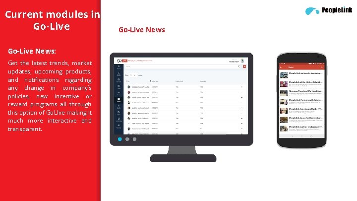 Current modules in Go-Live News: Get the latest trends, market updates, upcoming products, and