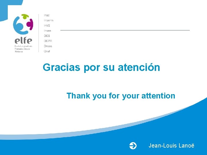 Gracias por su atención Thank you for your attention Jean-Louis Lanoë 