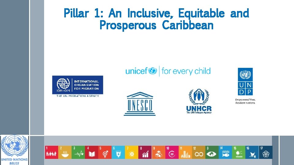 Pillar 1: An Inclusive, Equitable and Prosperous Caribbean 