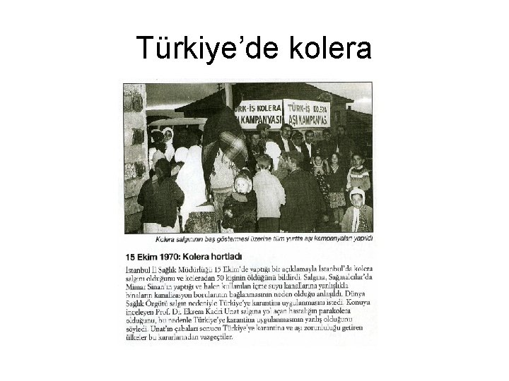 Türkiye’de kolera 