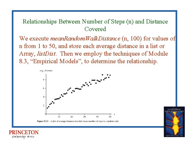 Relationships Between Number of Steps (n) and Distance Covered We execute mean. Random. Walk.