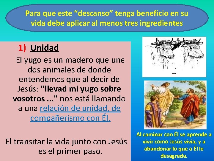 Para que este “descanso” tenga beneficio en su vida debe aplicar al menos tres