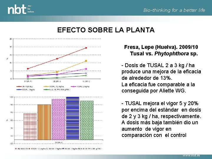 new bio technic Bio-thinking for a better life EFECTO SOBRE LA PLANTA Fresa, Lepe