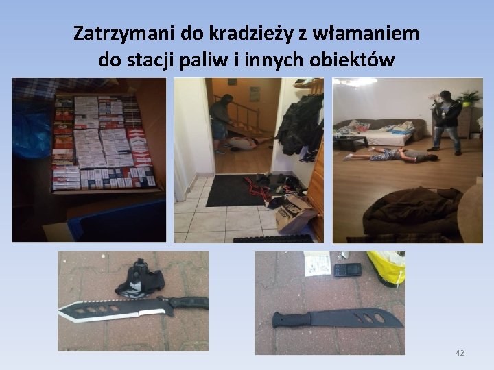 Zatrzymani do kradzieży z włamaniem do stacji paliw i innych obiektów 42 