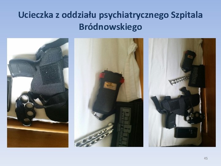 Ucieczka z oddziału psychiatrycznego Szpitala Bródnowskiego 45 