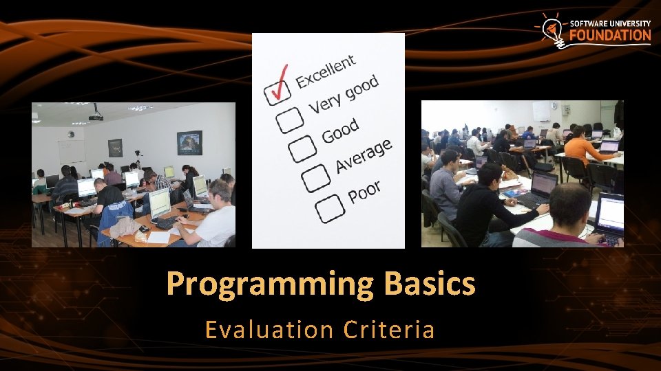 Programming Basics Evaluation Criteria 