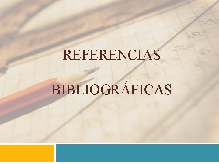 REFERENCIAS BIBLIOGRÁFICAS 