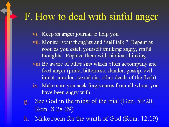 F. How to deal with sinful anger vi. Keep an anger journal to help