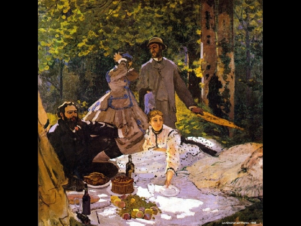 Le déjeuner sur l'herbe 1868 