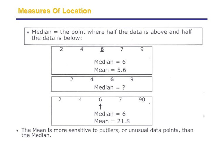 Measures Of Location Measures Of Location
