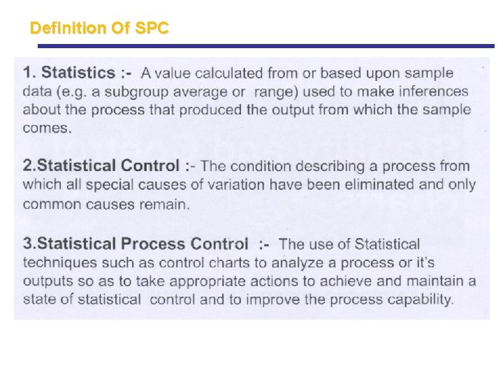 Definition Of SPC Definition Of SPC