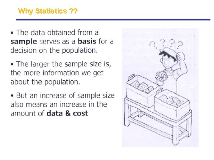 Why Statistics ? ? Why Statistics ? ?