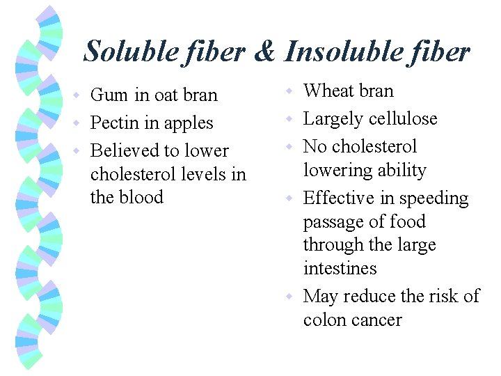 HUMAN NUTRITION The basic nutritional needs Supply energy