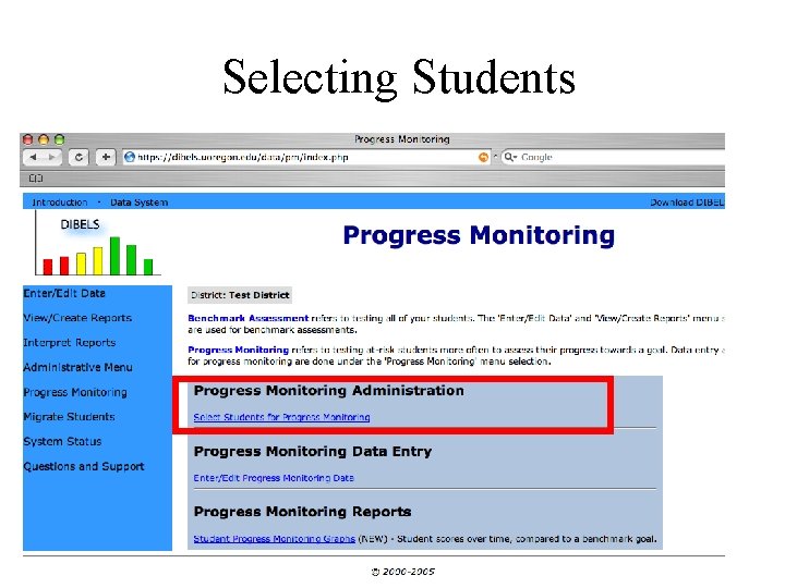 Selecting Students 14 