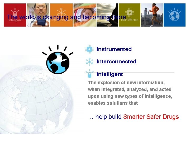 The world is changing and becoming more… Instrumented Interconnected Intelligent The explosion of new