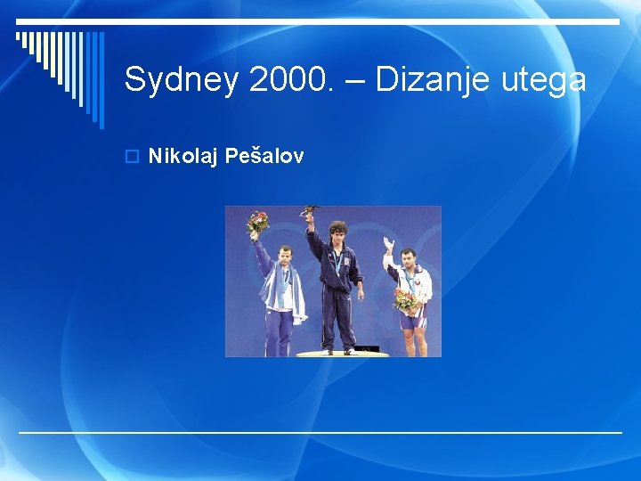 Sydney 2000. – Dizanje utega o Nikolaj Pešalov 