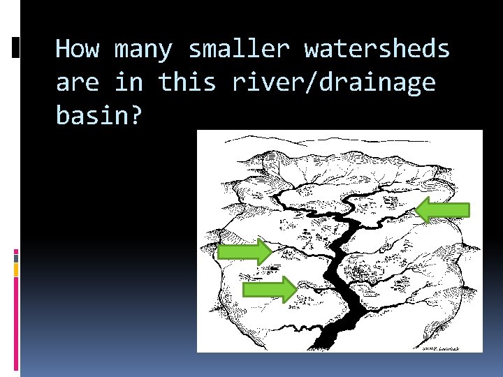 How many smaller watersheds are in this river/drainage basin? 