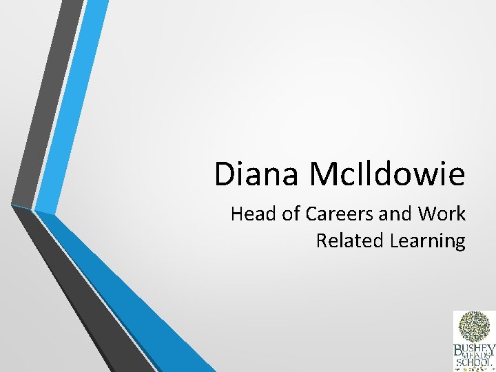 Diana Mc. Ildowie Head of Careers and Work Related Learning 