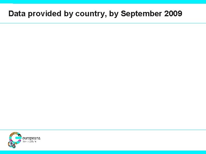 Data provided by country, by September 2009 