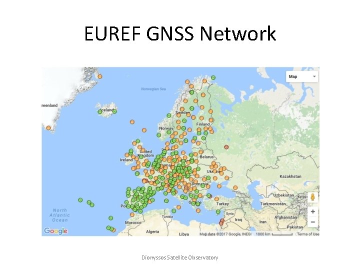 EUREF GNSS Network Dionyssos Satellite Observatory 